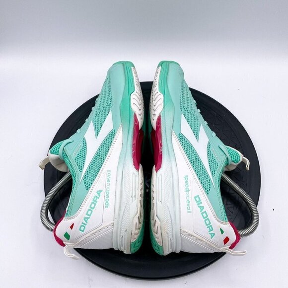 Diadora Women'ssz 8.5 SpeedPro EVO II Aqua Blue Running Shoes 101 170144-C6018 - Picture 5 of 9